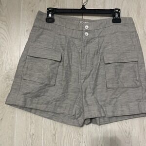rag & bone New York Olive  Grey Pleated Shorts Size M